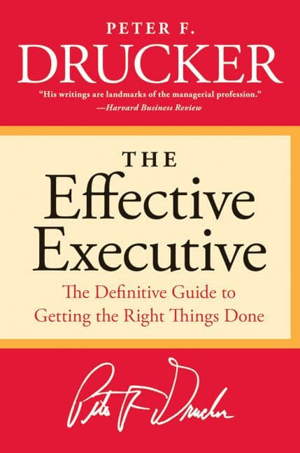 The Effective Executive by Peter F. Drucker book cover